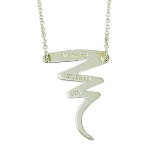 Tiffany Co Silver Scribble Necklace